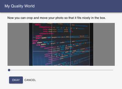 Uploading a new quality world photo