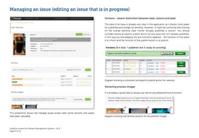 A sample from a UX assessment report