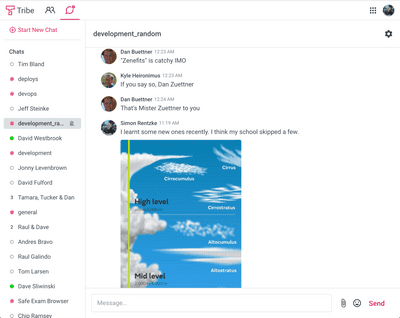 Tribe chat application